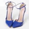 JiaLuoWei 18CM Extreme High Heel Ankle Straps Sexy Shoes Pumps Size 36-46