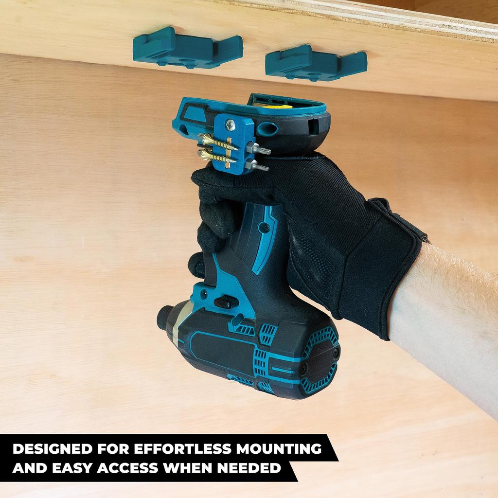 Скрытое крепление Крепление инструмента для Makita LXT Blue (4 упаковки) TM-MK18-BLU-4