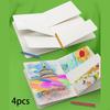4x Sketch Book Art Sketchbook Sturdy Adults Kids Cardboard Segmented Page Layout Writing Accessory