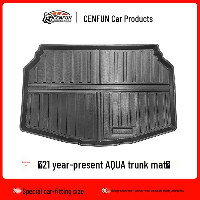 Нескользящие экологичные коврики из ТПЭ для ног и багажника для праворульных Toyota Aqua Prius C