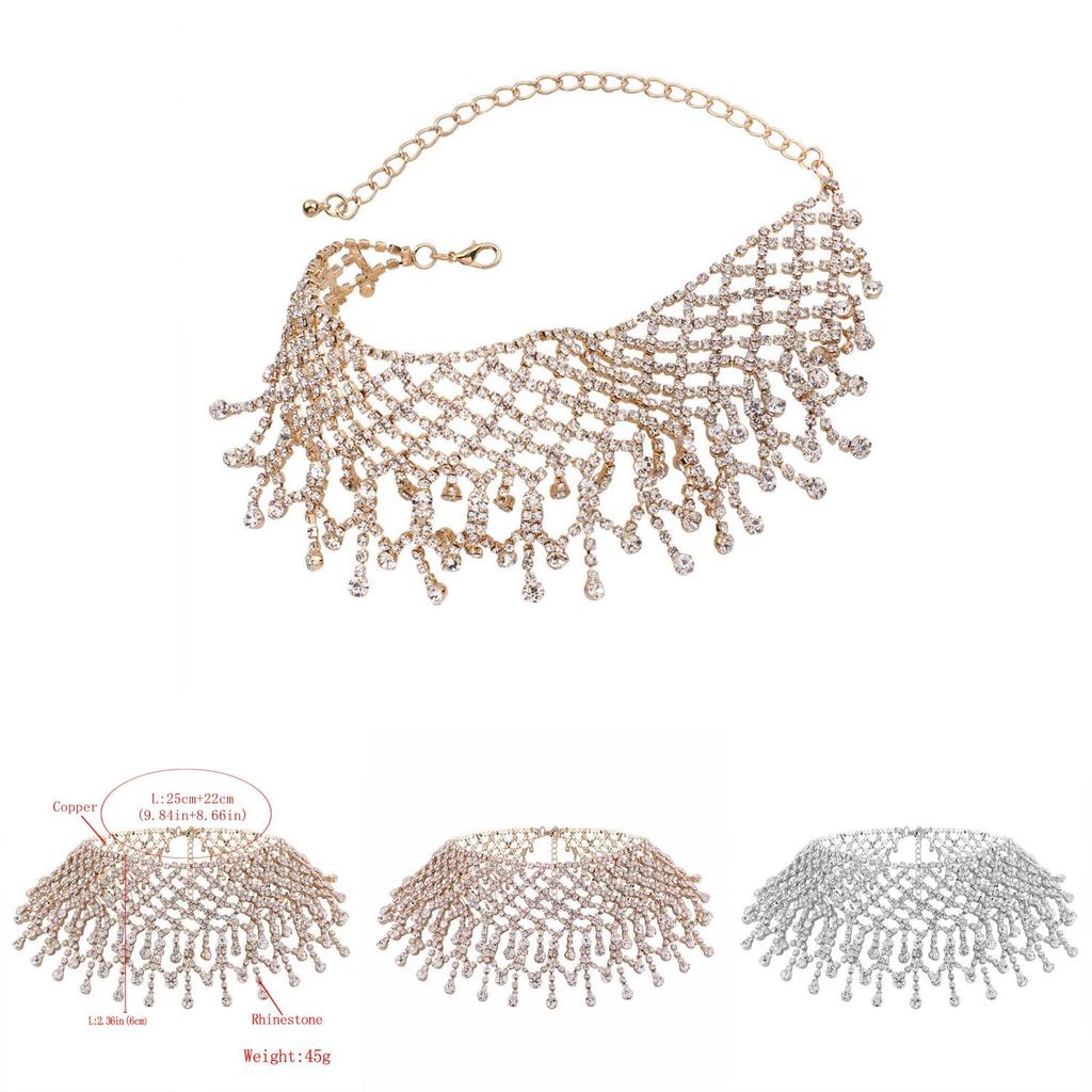 Women Waterstone Pendant Necklace With Water Wave Chain For Fashion Casual Wear