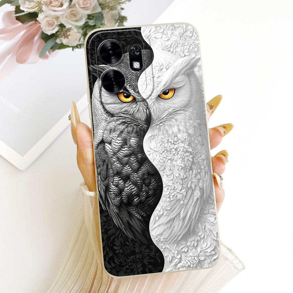 Чехол для Honor X6d 5G LNA-NX1 Крутая Сова Дракон Расписной Чехол Мягкий ТПУ Матовый Чехол для Телефона Для Honor Play 60A Play60A HonorX6d Fundas