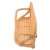 Rattan Wall Shelf Hand Crafted Durable Natural Rattan Hanging Rack Wall Storage Shelf for Bathroom