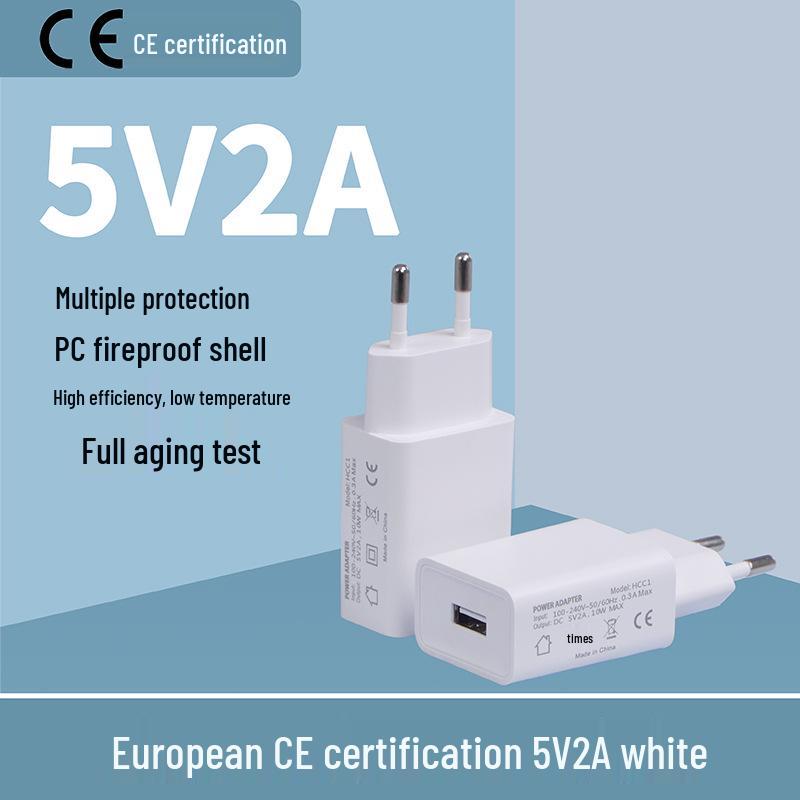Высококачественное USB-зарядное устройство для мобильного телефона 5V2A, Универсальный адаптер питания, сертифицированный 3C