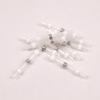 EHC500 10 Pieces Heat Shrinkable Crimp Solder Sleeves Butt Connectors for 01 05 mm² Cable Transparent White Length 24 mm