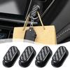 4Pcs Hidden Car Hooks ABS Adhesive Back Seat Organizers for Keys Masks Chargers Multi-surface Car Hooks for Leather Glass Tile