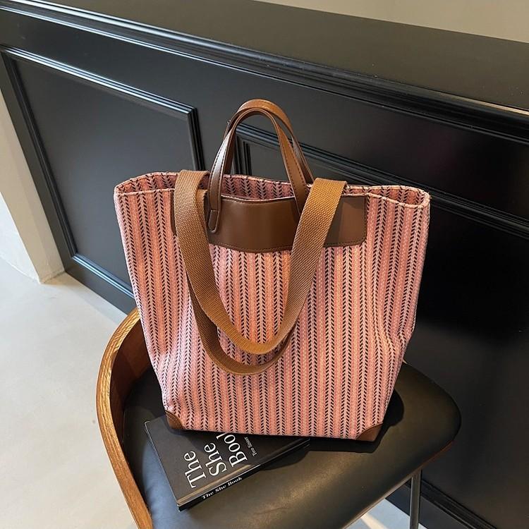 Large Capacity Woven Women's Bag New Fashion Temperament Shoulder Handbag Casual Tote Bag Fashion