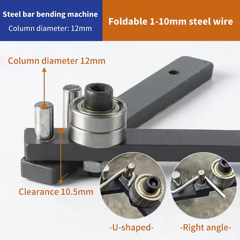 Manual Bending Machine Steel Bar Benders Diy Braided Basket Anchor Hook Iron Steel Copper Bar Light Bracket Manual Bending Tool