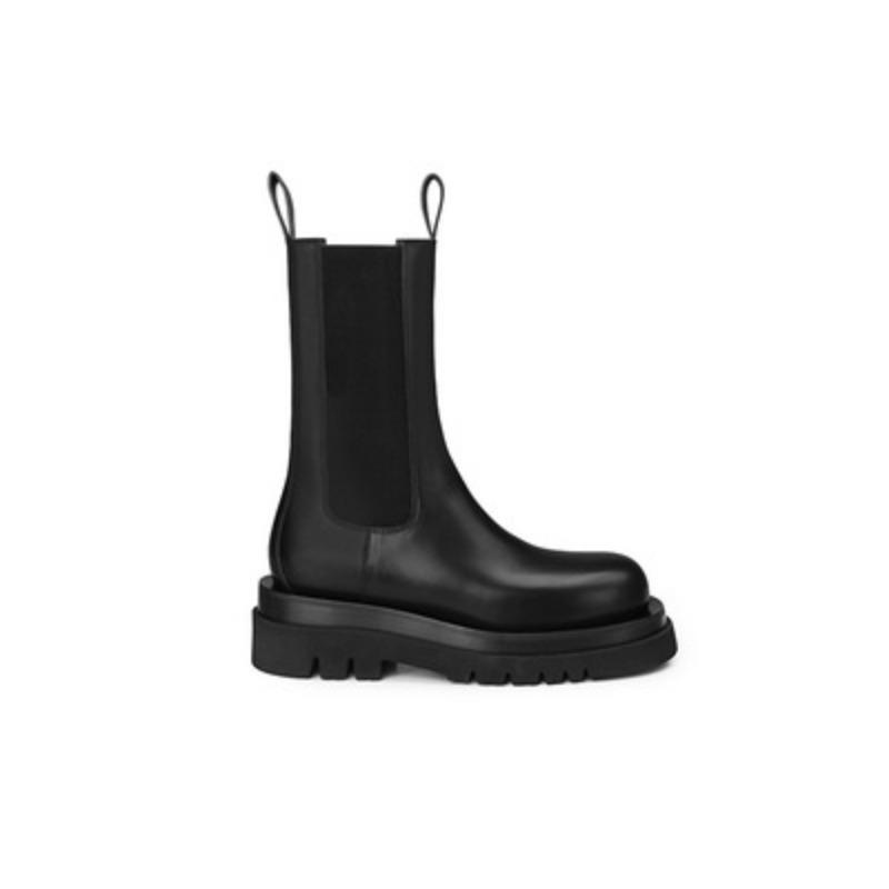 Ботинки British Martin женские ботинки Chelsea ботинки Smoke Boots универсальные ботинки с круглым носком средней высоты на толстой подошве