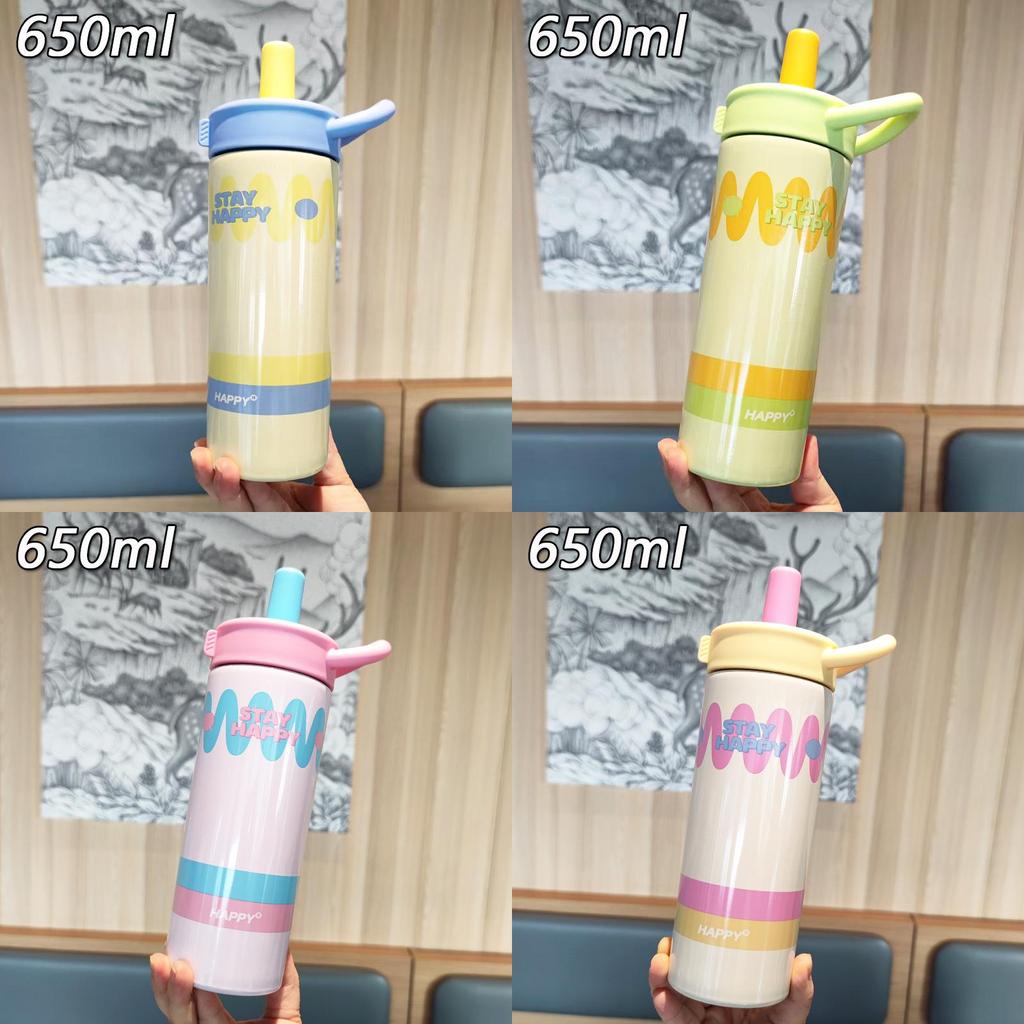 Cute Fashion Girls Insulated Stainless Steel Travel Mug With Handle For Office And Outdoors