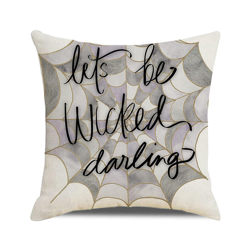 Хэллоуин Летучая мышь Ворона Тыква с принтом Чехлы для подушек для дома Гостиная Украшение дивана Пледы Наволочки