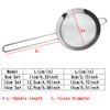 Сито из нержавеющей стали для порошка Ложка Металлическое сито Подходит для муки Соевое молоко Фруктовый сок Яйца Практичные кухонные инструменты