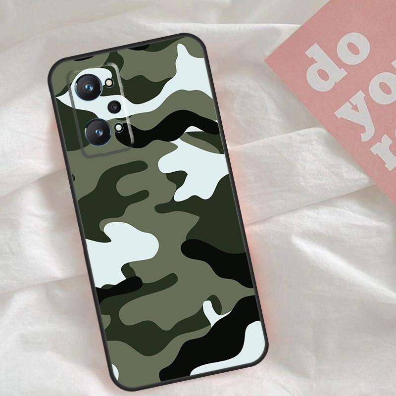 Чехол С КАМУФЛЯЖНЫМ ЛЕОПАРДОВЫМ ПРИНТОМ Для Realme C75 C63 C61 C65 C67 C55 C51 C53 C35 C71 15 11 12 13 14 Pro Plus GT6 GT7 Pro