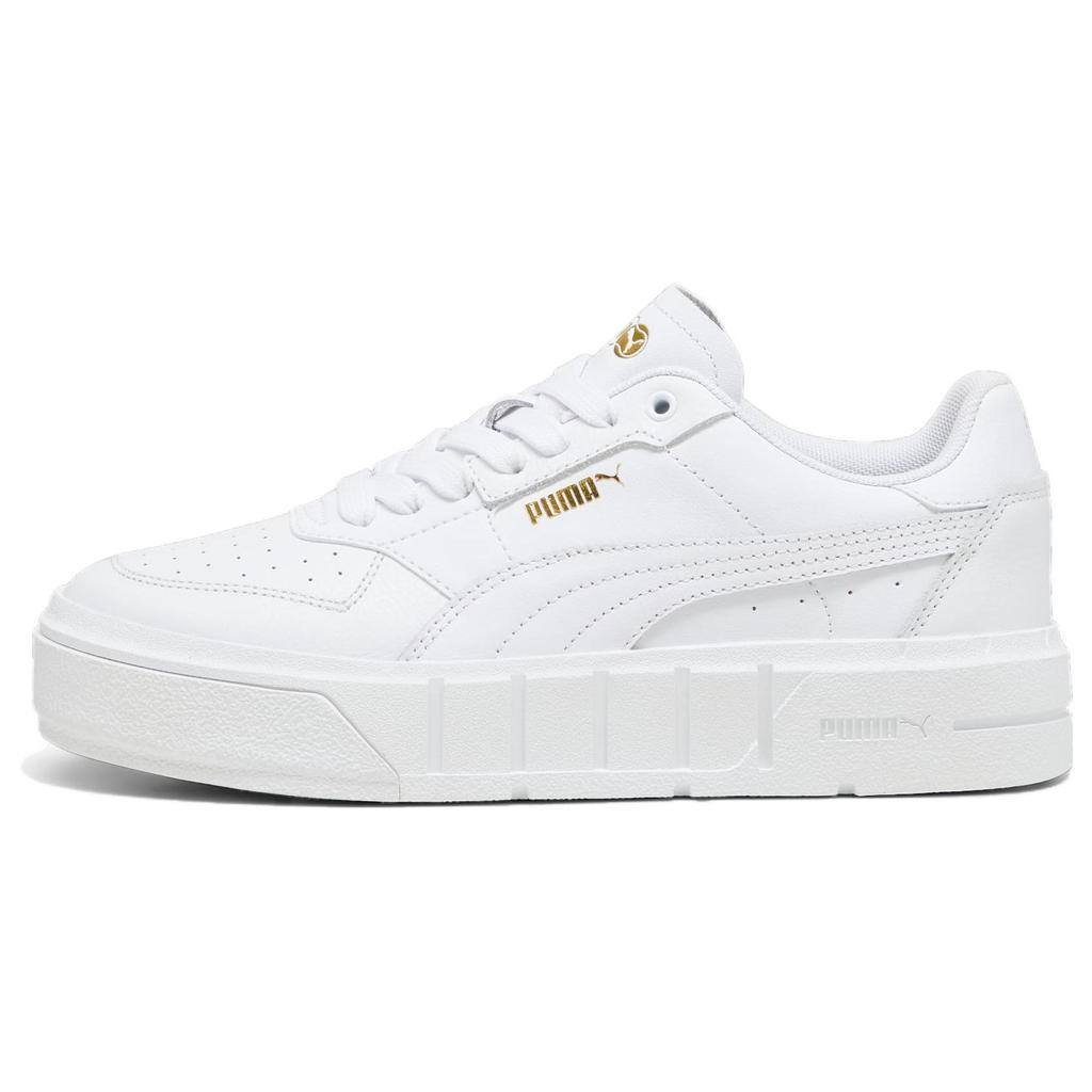 Puma Cali Court Leather Triple White Women Sneakers 393802-05