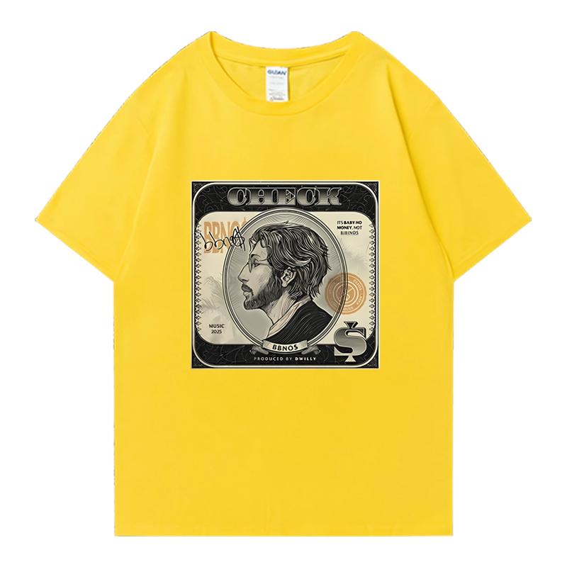New in Hot Sale Bbno$ Check Fans Tour 2025 T Shirts Men Women Y2k Funny vintage short sleeve T-shirt Unisex 100% Cotton clothing