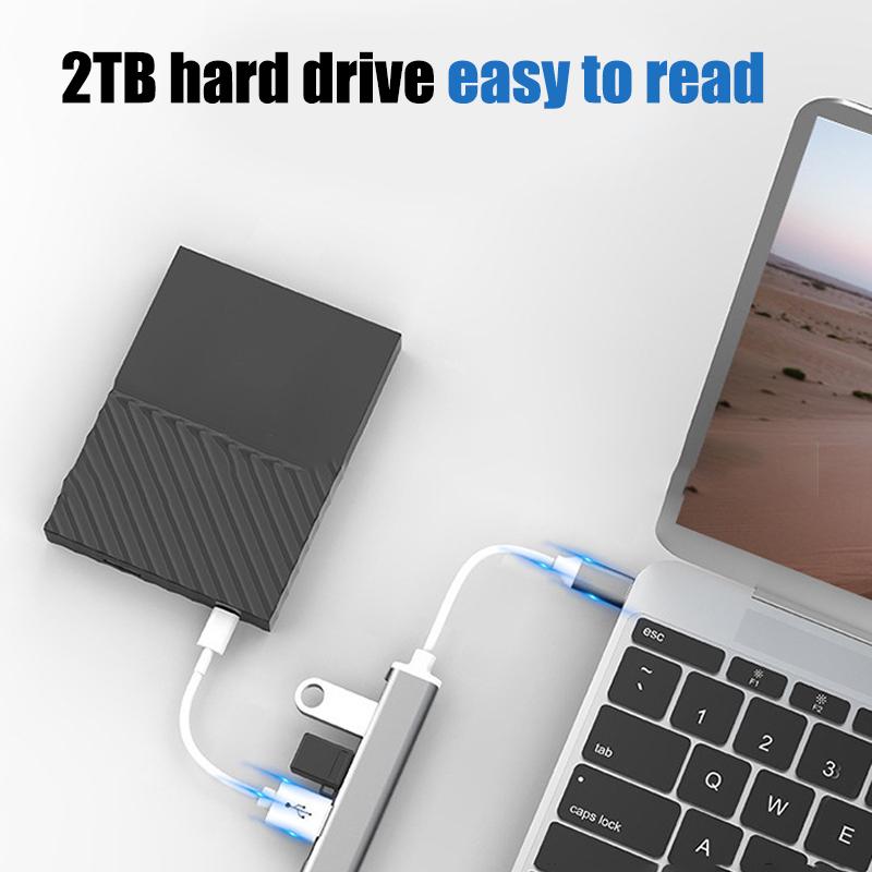 Мини-хаб USB Type-C, 4-портовый адаптер, USB 3.1, мульти-разветвитель 4-в-1, док-станция, ультратонкий, сверхскоростной, алюминиевый, для компьютера, ноутбука, ПК
