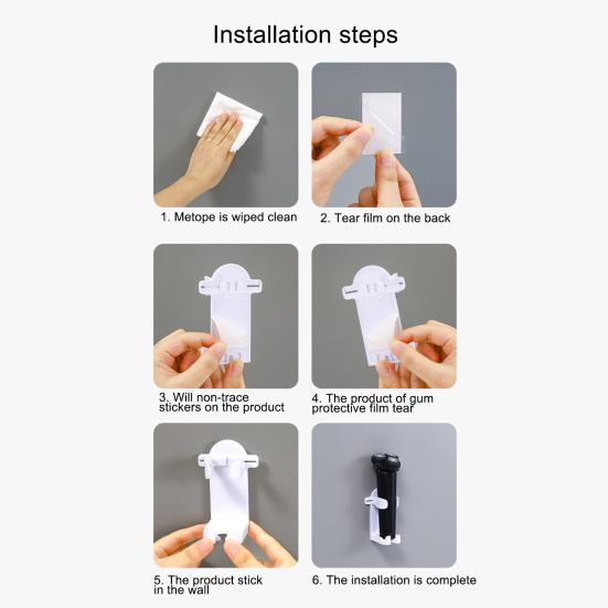 Полка для ванной комнаты многоразовая однотонная, сохраняйте порядок