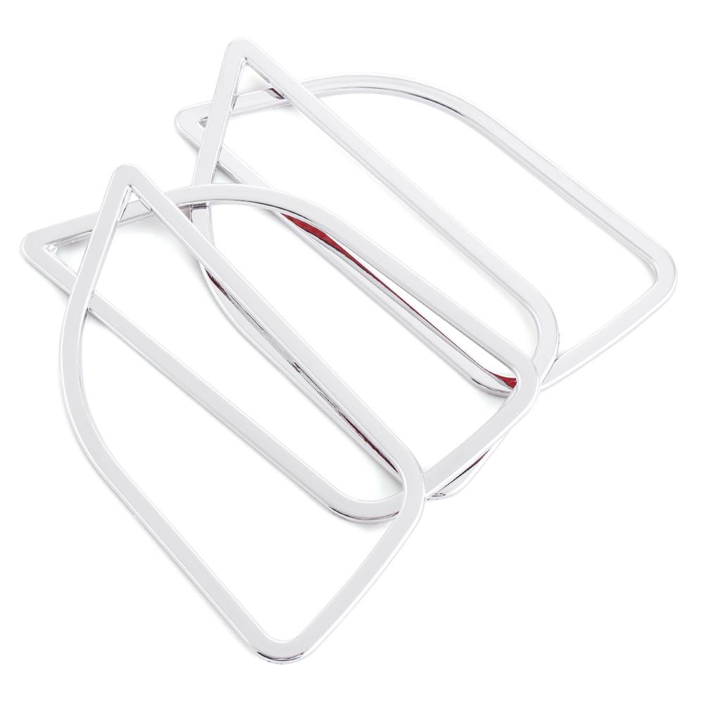 4pcs/set ABS Chrome Car Interior Door Handle Decoration Trim Frame For KIA RIO K2 2011- 2014