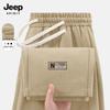 JEEP SPIRIT Мужские повседневные брюки зауженного кроя свободного покроя на кулиске