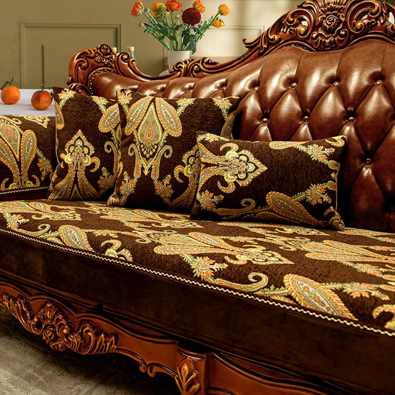 European Style Couch Covers Luxury Jacquard Anti-slip Sofa Cover Living Room Four Seasons Universal Slipcover Home Decoration