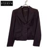 Purple Wool Peach Lapel Single Jacket Jacket 40 BrownUsed
