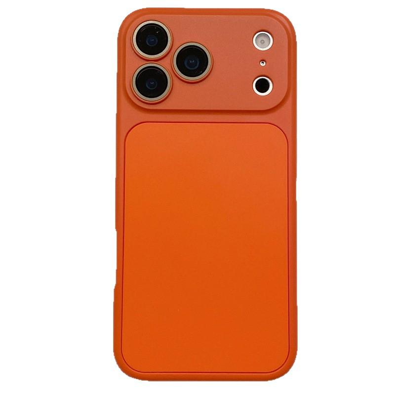 Чехол для телефона iPhone 17 Pro Max однотонный: Подходит для больших окон и моделей от 14 до 17