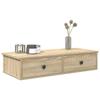VidaXL Wall Shelf with Drawers Sonoma Oak Engineered Wood 859952