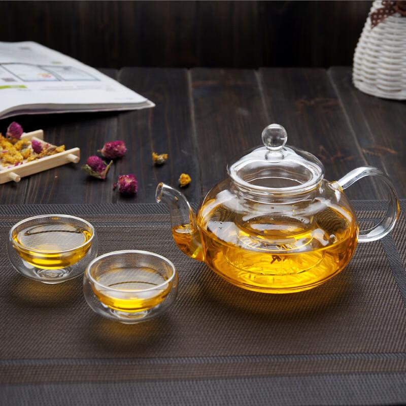 Shangqi Handmade Heat-Resistant Borosilicate Glass Teapot with Infuser