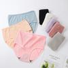 Cotton Panties Female High Rise Waistband Hip Lifting Briefs Woman Underwear Solid Color Girl Breathable Comfort Underpants