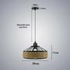 Industrial Pendant Light, Vintage Black Metal Lamp with Manila Rope, Rustic Wall Sconce for Bathroom Hallway Living Room