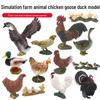 "Simulated Poultry Animal Toys: Chicken, Goose, Duck, and Rooster Models for Children's Early Education and Cognitive Development"