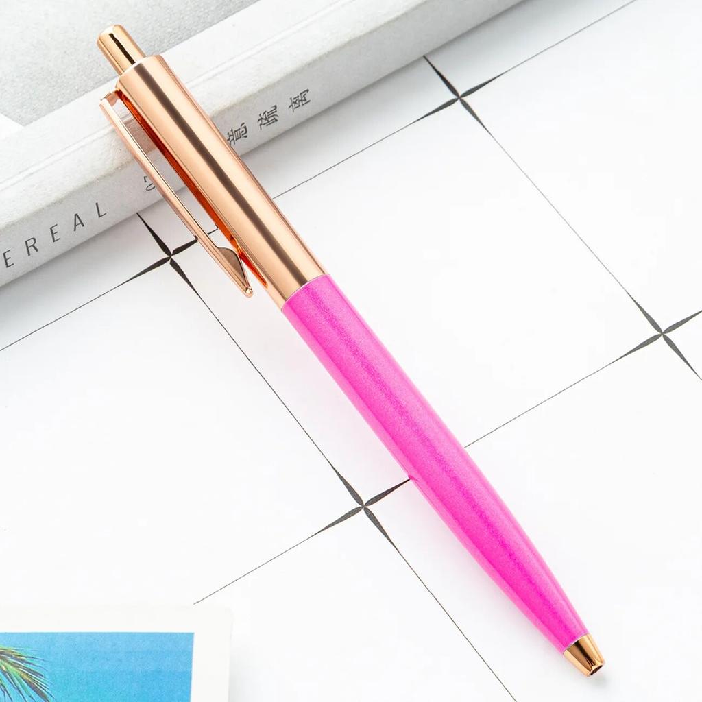 1 шт., шариковая ручка, креативная разноцветная ручка, металлические канцелярские принадлежности, школьные и офисные принадлежности
