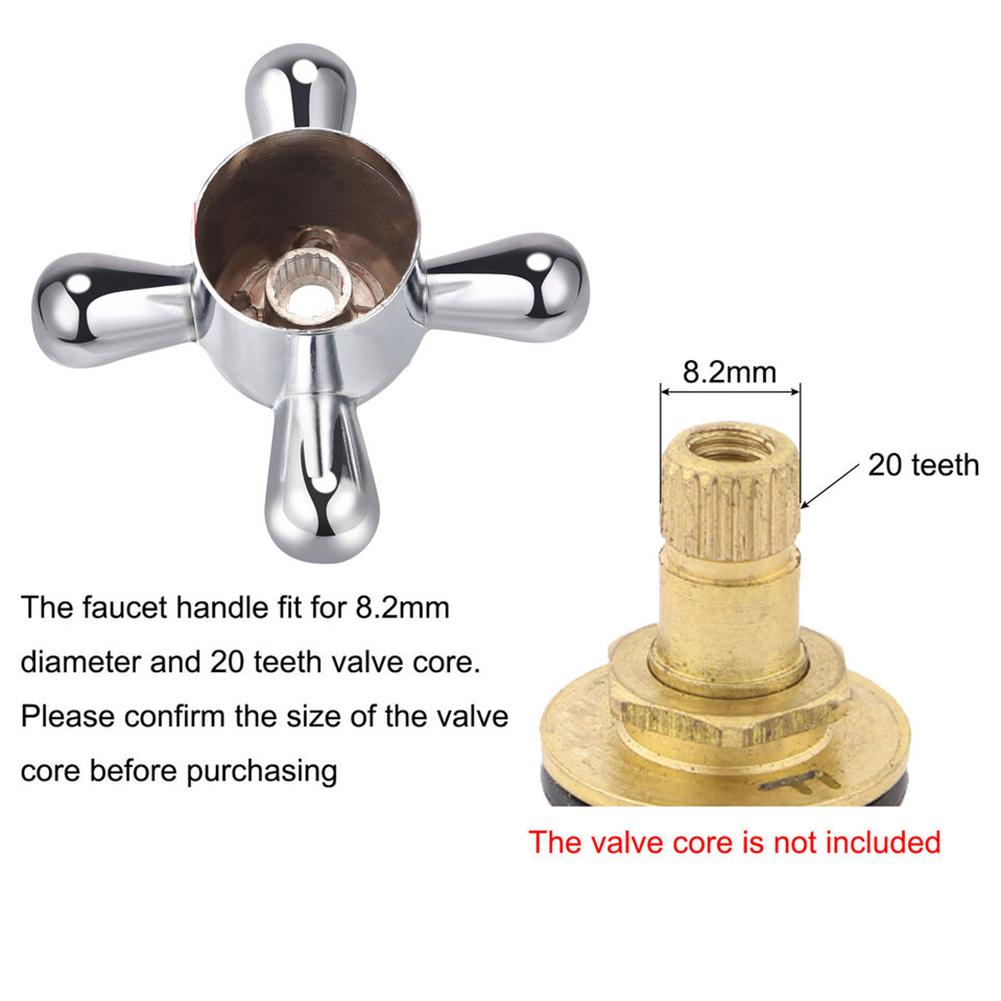 High Strength Alloy Handle Replacement for 8mm Faucet Valve Set of 2