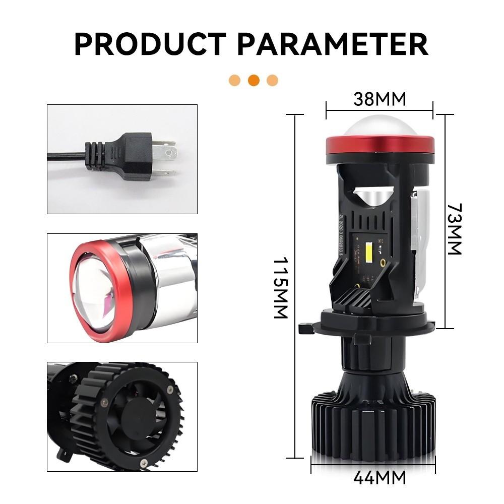 6500K LED H4 Bulbs Y7D Auto Car Lamps New Bi Canbus Car Headlight