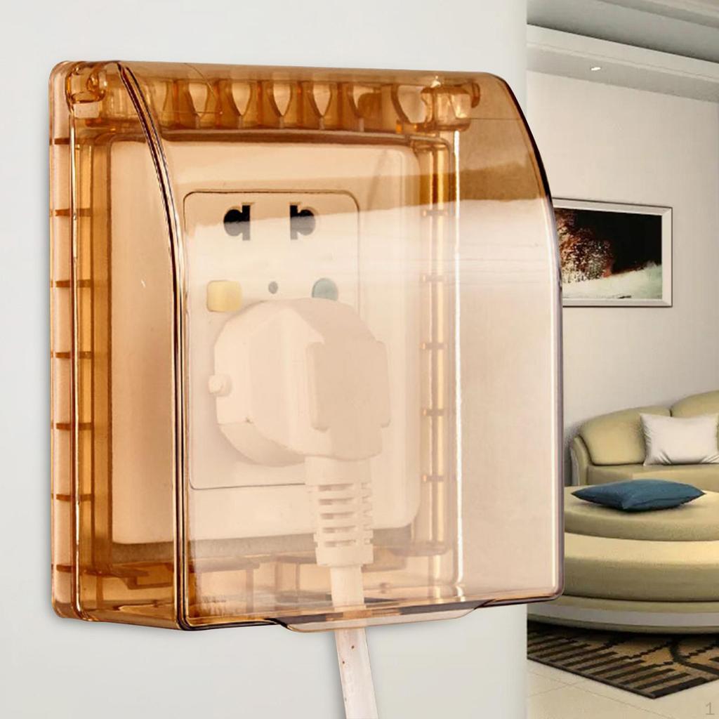 Водонепроницаемая крышка для электрической вилки, легко устанавливается, атмосферостойкая коробка для выключателя и розетки, накладки на розетки