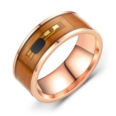 NFC телефонный чип из нержавеющей стали, капающее масло, умное кольцо с двойным драконом, подарок