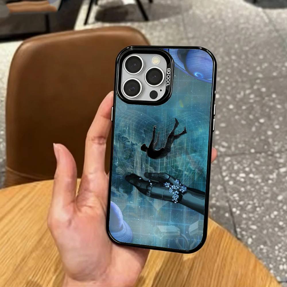 Эпический Sci-Fi M-Murderbot Чехол для телефона для iPhone17,16,15,14,13,12,11 Plus,Pro Max Цветной Посеребренный Внутренний Чехол