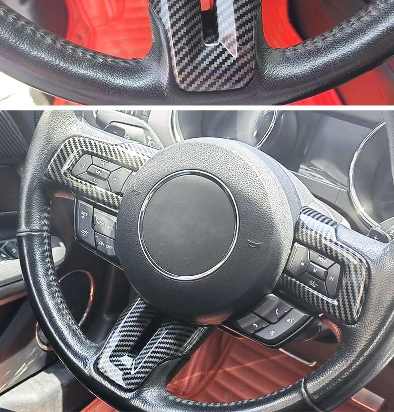 Отделка рулевого колеса из углеродного волокна для Ford Mustang 2015-2023