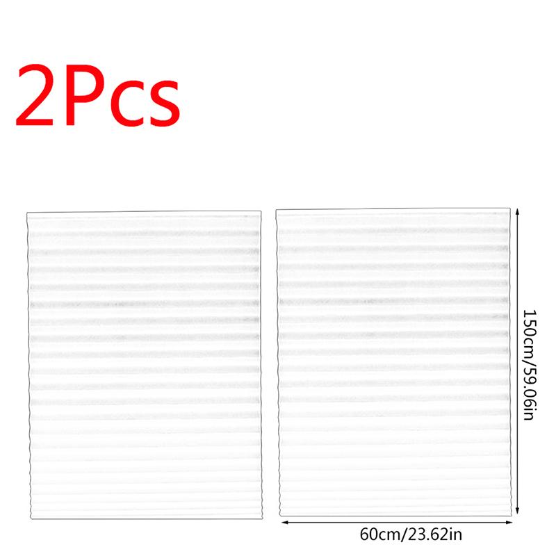 2 шт. Затемняющий свет Модный Блэкаут Рулонная штора Защита от солнца Беспроводная штора Сделай сам Плиссированные жалюзи Самоклеящаяся оконная штора