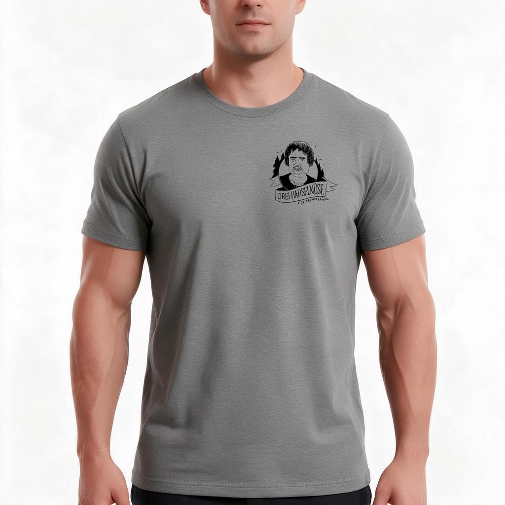 Three Haute Nuts Tshirt Summer Casual Cotton Tee Oversized Streetwear Tops Vintage Graphic Print Loose Fit Short Sleeve