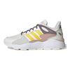 adidas Neo Crazychaos 1.0 Удобные Кожаные Амортизирующие Нескользящие Низкие Повседневные Кроссовки для Бега Женские кроссовки Белый Желтый Коричневый EG8751