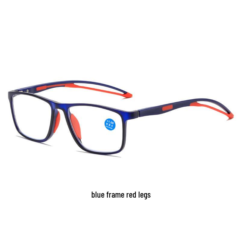 2025 Сверхлегкие HD Спортивные очки с защитой от синего света для мужчин среднего и пожилого возраста, Нескользящие очки для чтения из TR90.