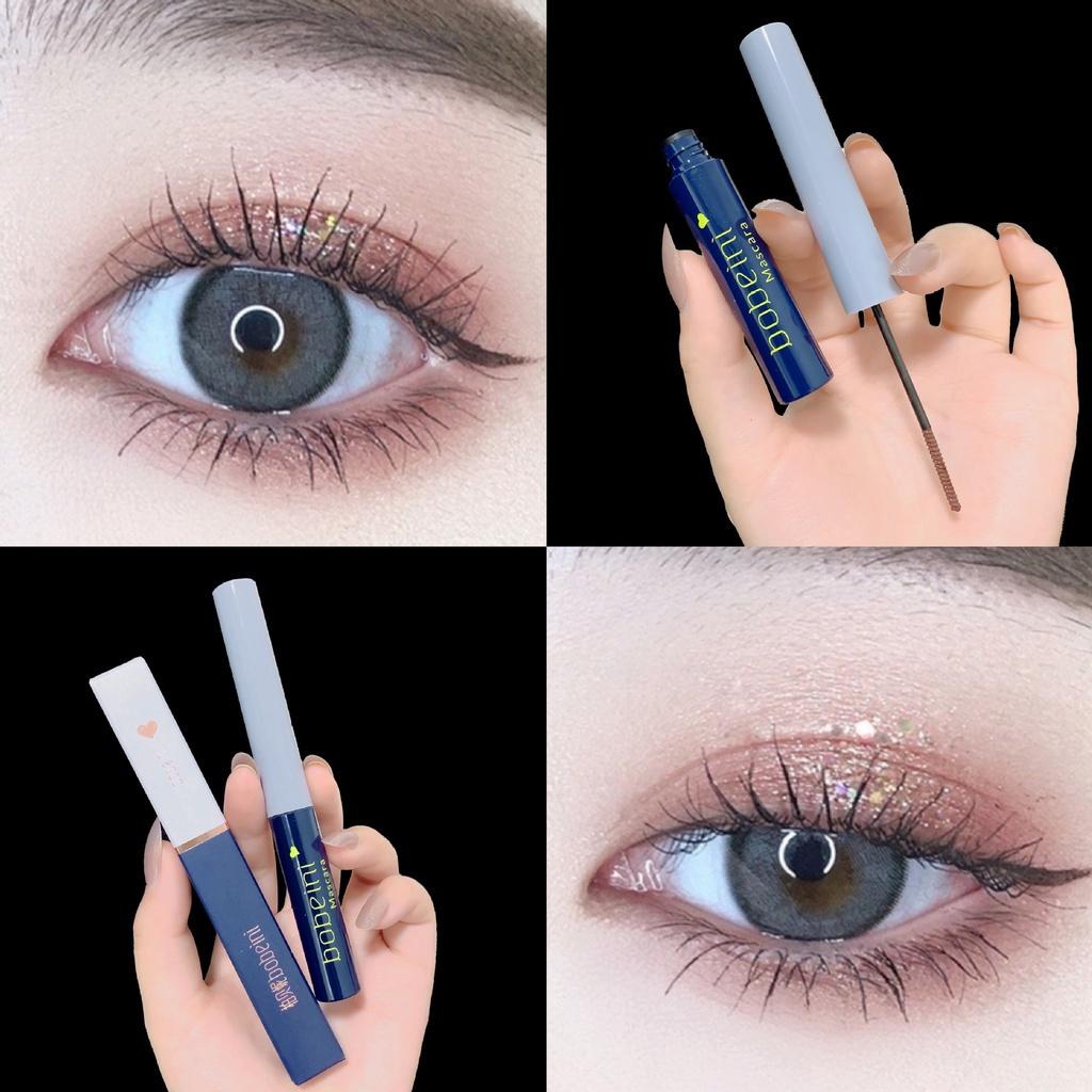 Small Brush Head Mascara Lengthening Thickening Curl Long-lasting Waterproof and Non-smudge Beginners Quick Dry Mascara Primer Student Makeup