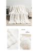 Tuscany Bubble Rabbit Fur Flannel Nap Blanket - Cozy Four-Season Coral Fleece Cover