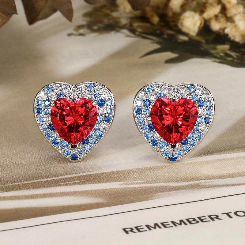 Набор украшений Орнаменты Сердце Океана Серьги Ожерелье Кольцо Женский Любовь Премиальный Чувство