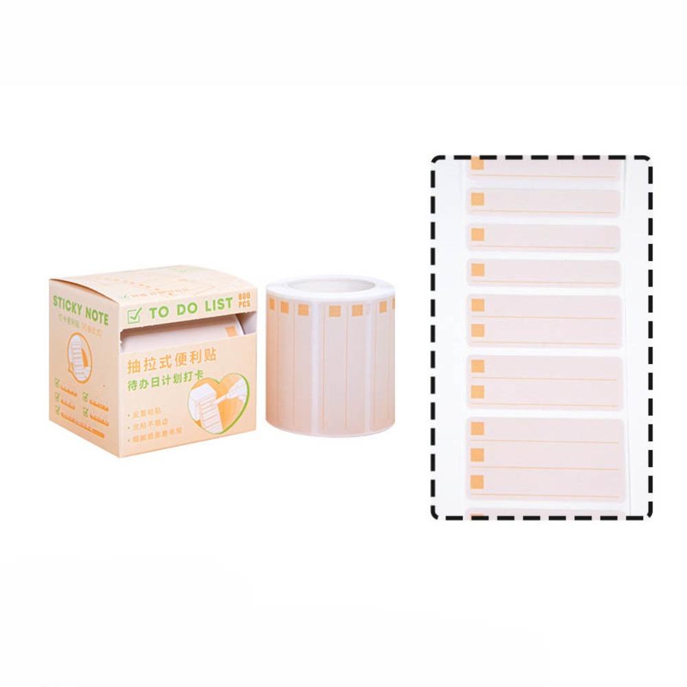 Эстетичная канцелярия Выдвижные наклейки-этикетки Задняя сторона Полностью клейкая Липкие заметки Школа Офис