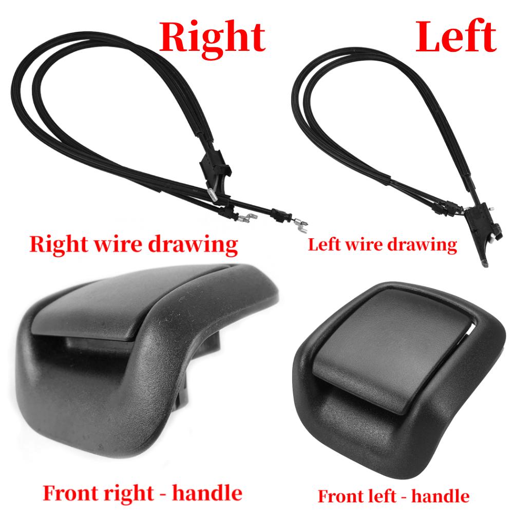 Для Ford Fiesta MK5 MK6 3 двери 2001-2008 Fusion 2001-2012 передний левый и правый регулятор сиденья, крышка ручки наклона + кабель освобождения
