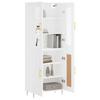 VidaXL Highboard White 69.5x34x180 Cm Engineered Wood 3198329