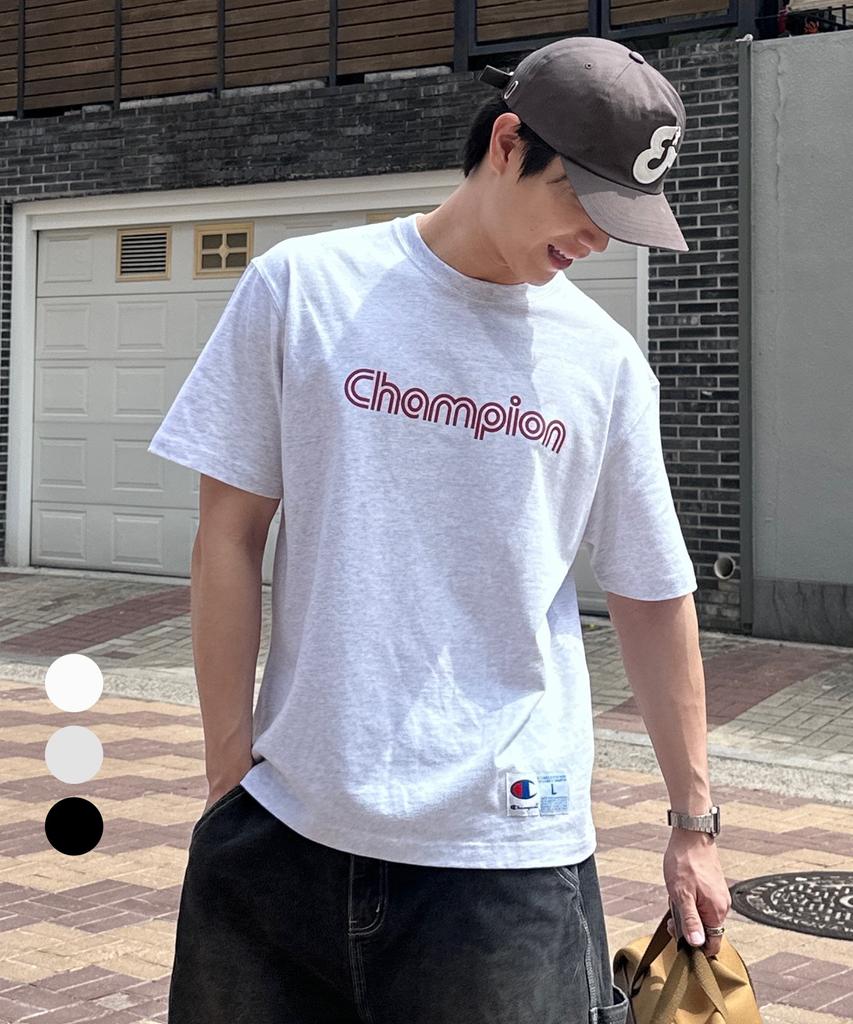CHAMPION Track Logo Jog Tag T-Shirt 3 Colors