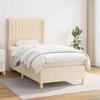 3128642 vidaXL Divan Bed with Mattress Cream 80x200 Cm Fabric